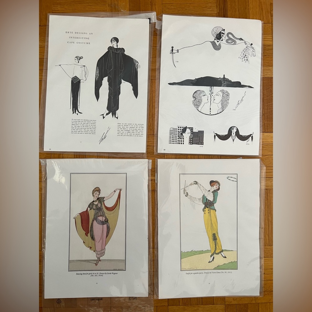 Vintage magazine pages